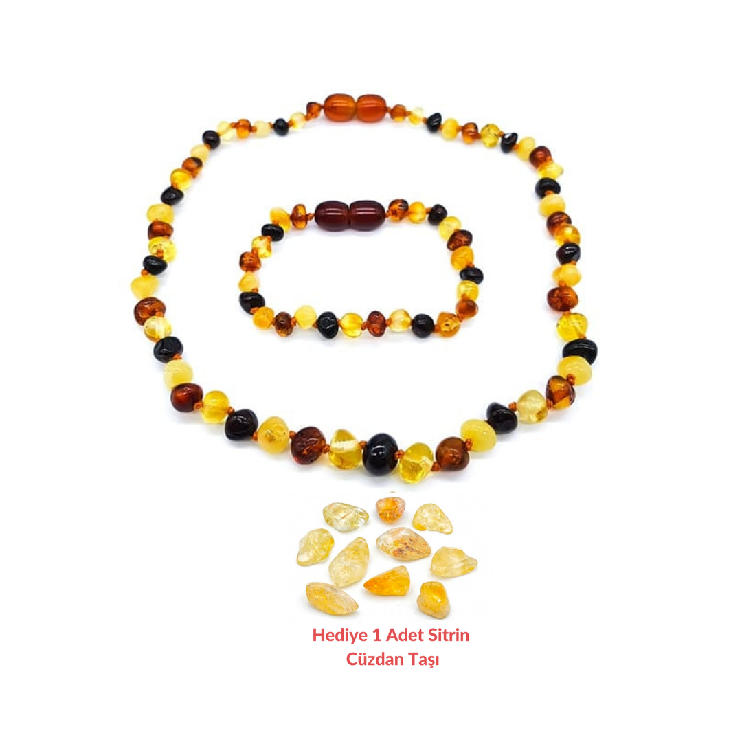 Kehribar Açık Mix Bebek Set