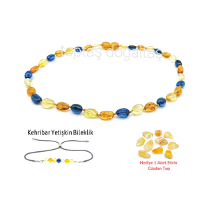 Kehribar Oval Mix Bebek Set