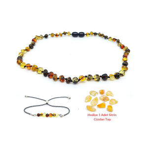 Kehribar Fosilli Bebek Set