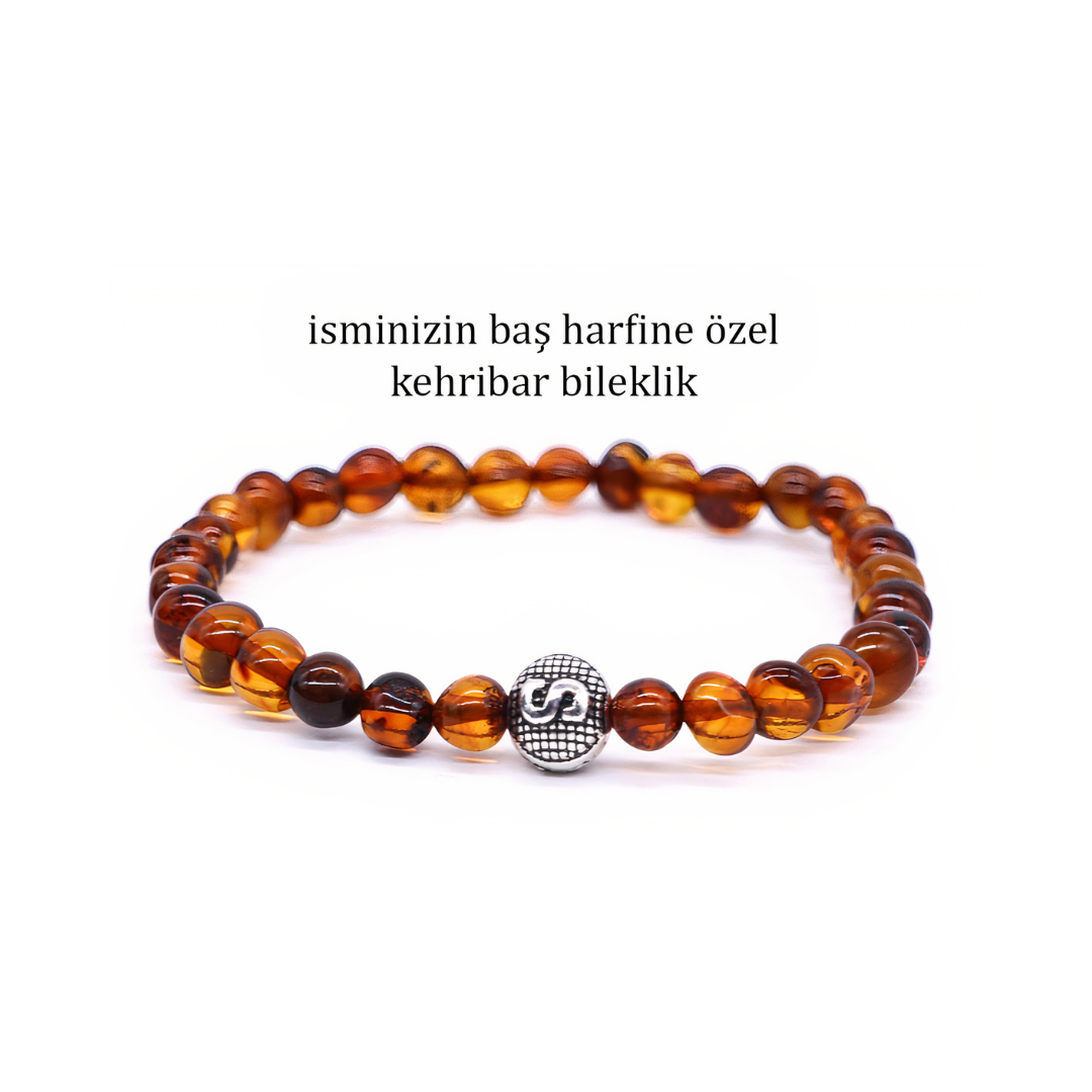 Kehribar Bileklik Karamel İsimli