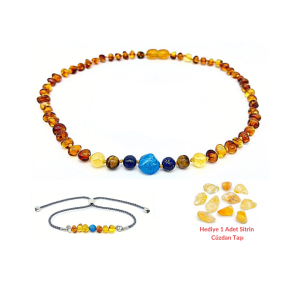 Kehribar Ve Doğal Taşlı Çocuk Set