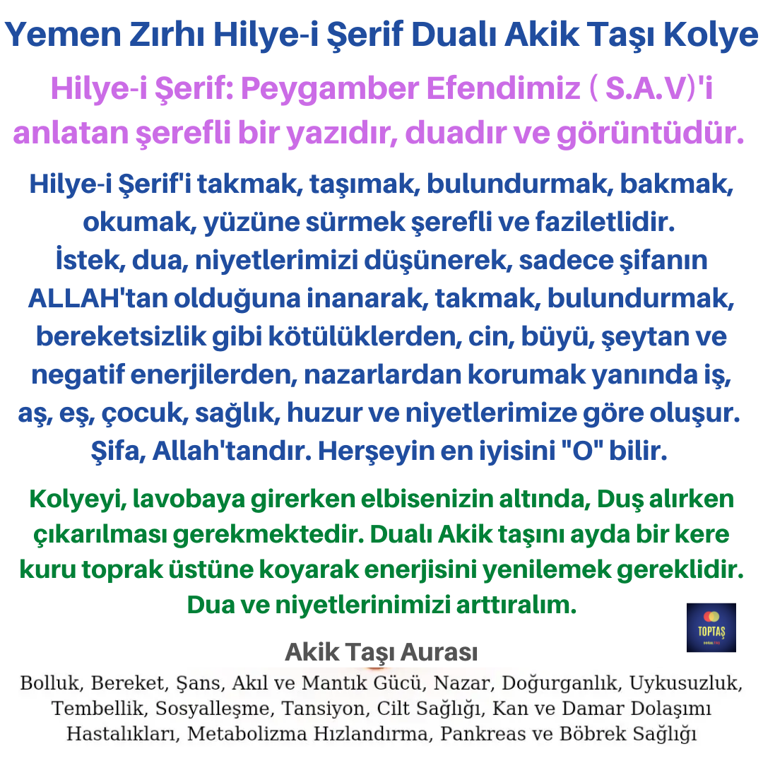 Yemen Zırhı Kolye 2 Yemen Zırhı Kolye