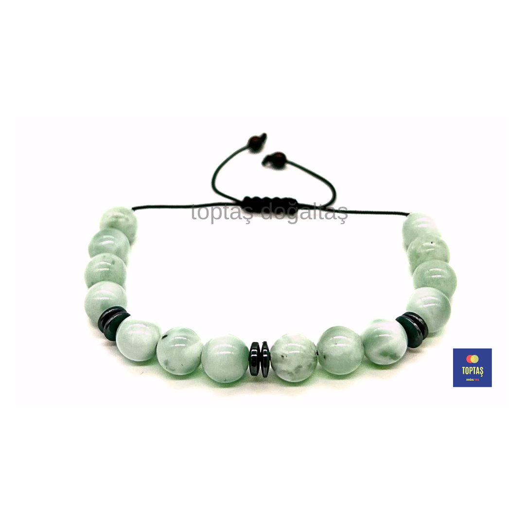 Larimar Ve Hematit Bileklik 1 Larimar Ve Hematit Bileklik